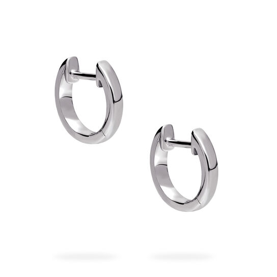 Birks Essentials baby huggie earrings in sterling silver image number 3